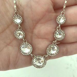 RSVP hypoallergenic silver rhinestone necklace